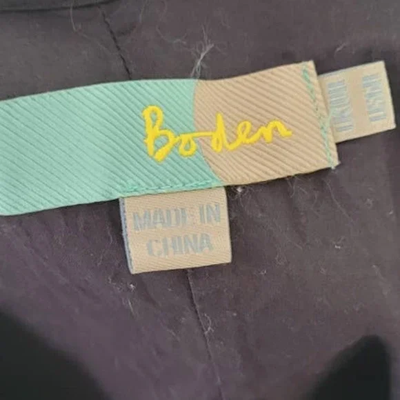 Boden Sleeveless Dress Allover Floral Print Gray and Tan Size 6 - Picture 5 of 6